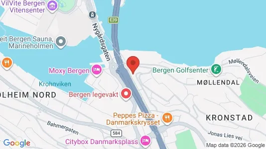 Apartments for rent i Bergen Årstad - kort over placeringen
