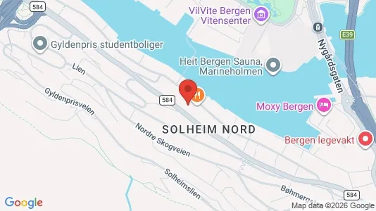 Apartments for rent i Bergen Årstad - kort over placeringen