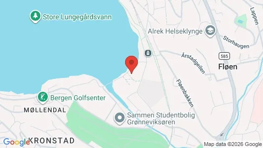 Apartments for rent i Bergen Bergenhus - kort over placeringen