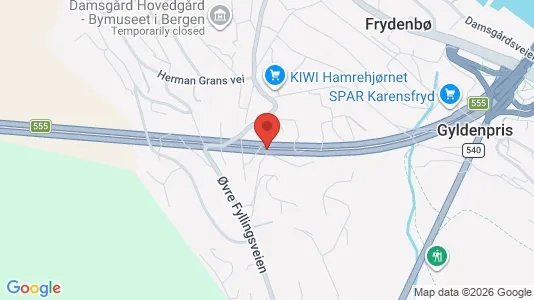 Apartments for rent i Bergen Laksevåg - kort over placeringen
