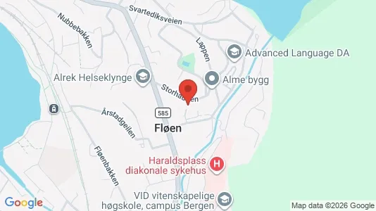 Apartments for rent i Bergen Bergenhus - kort over placeringen