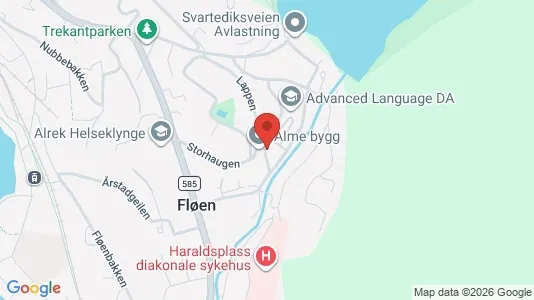 Apartments for rent i Bergen Bergenhus - kort over placeringen