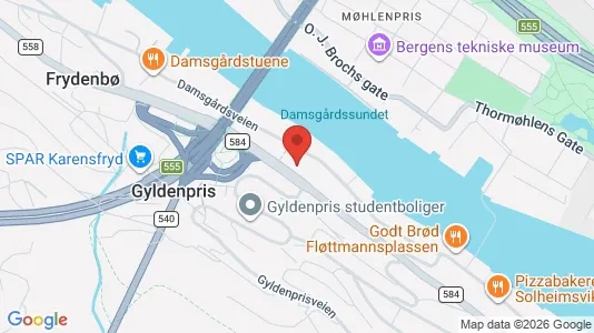 Apartments for rent i Bergen Årstad - kort over placeringen