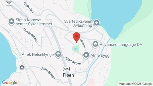 Rooms for rent i Bergen Bergenhus - kort over placeringen