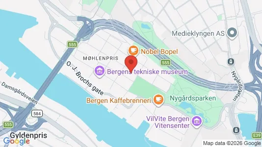 Apartments for rent i Bergen Bergenhus - kort over placeringen
