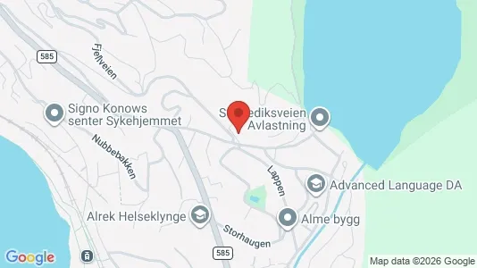 Rooms for rent i Bergen Bergenhus - kort over placeringen