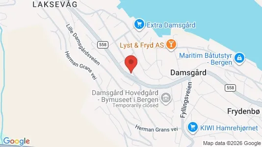 Apartments for rent i Bergen Laksevåg - kort over placeringen
