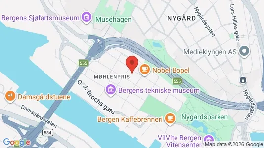 Apartments for rent i Bergen Bergenhus - kort over placeringen
