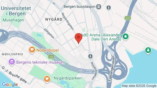 Apartments for rent i Bergen Bergenhus - kort over placeringen