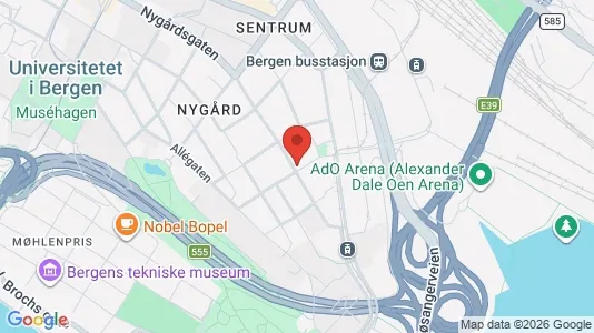 Apartments for rent i Bergen Bergenhus - kort over placeringen