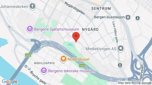 Apartments for rent i Bergen Bergenhus - kort over placeringen