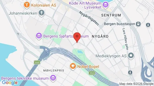 Rooms for rent i Bergen Bergenhus - kort over placeringen