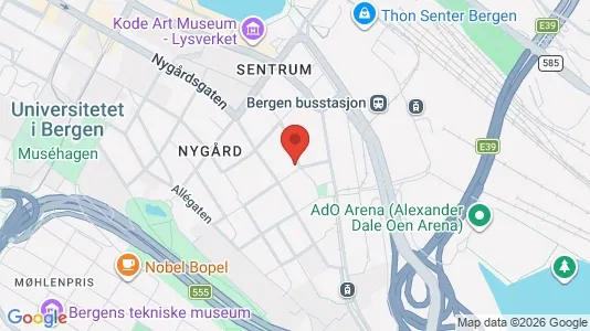 Apartments for rent i Bergen Bergenhus - kort over placeringen