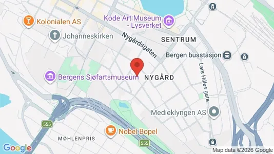 Apartments for rent i Bergen Bergenhus - kort over placeringen