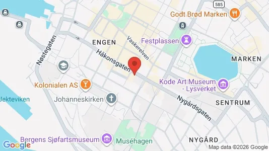 Apartments for rent i Bergen Bergenhus - kort over placeringen