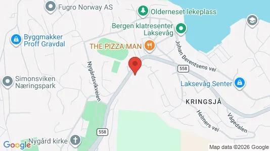 Apartments for rent i Bergen Laksevåg - kort over placeringen