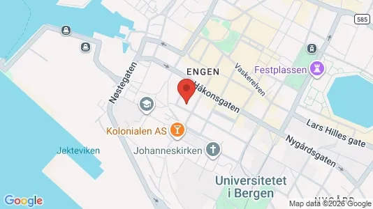 Apartments for rent i Bergen Bergenhus - kort over placeringen