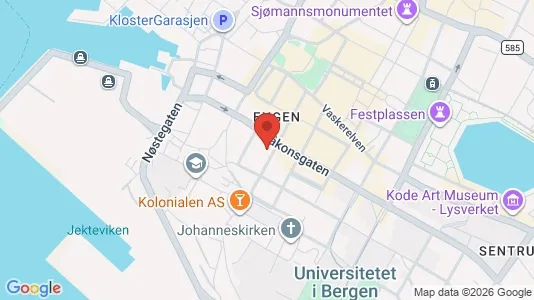 Apartments for rent i Bergen Bergenhus - kort over placeringen