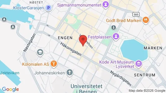 Apartments for rent i Bergen Bergenhus - kort over placeringen