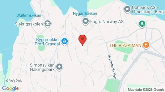 Apartments for rent i Bergen Laksevåg - kort over placeringen