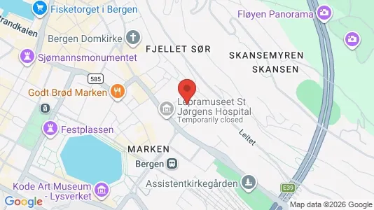 Rooms for rent i Bergen Bergenhus - kort over placeringen