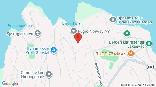 Apartments for rent i Bergen Laksevåg - kort over placeringen