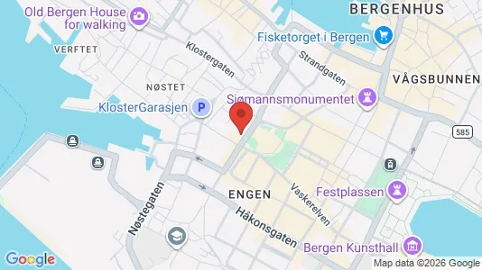 Apartments for rent i Bergen Bergenhus - kort over placeringen