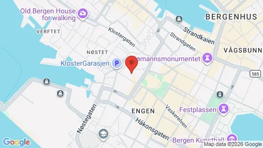Apartments for rent i Bergen Bergenhus - kort over placeringen