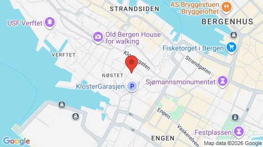 Apartments for rent i Bergen Bergenhus - kort over placeringen