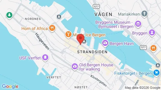 Apartments for rent i Bergen Bergenhus - kort over placeringen