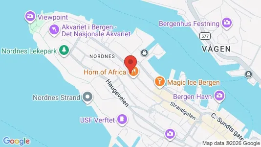 Apartments for rent i Bergen Bergenhus - kort over placeringen