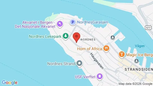 Apartments for rent i Bergen Bergenhus - kort over placeringen
