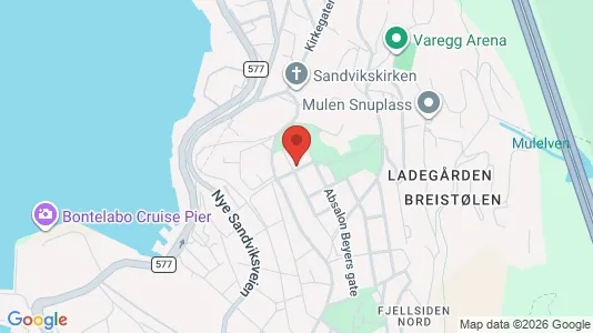 Apartments for rent i Bergen Bergenhus - kort over placeringen