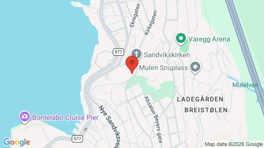 Apartments for rent i Bergen Bergenhus - kort over placeringen