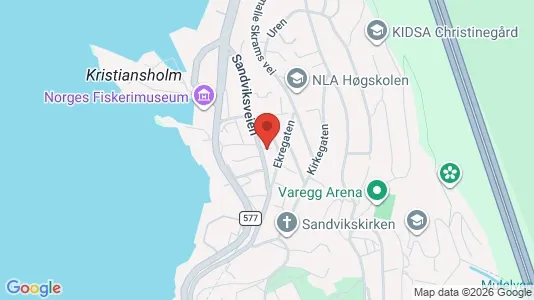 Apartments for rent i Bergen Bergenhus - kort over placeringen