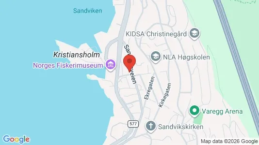 Apartments for rent i Bergen Bergenhus - kort over placeringen