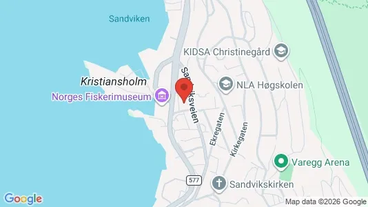 Rooms for rent i Bergen Bergenhus - kort over placeringen