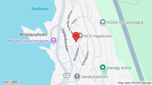 Apartments for rent i Bergen Bergenhus - kort over placeringen
