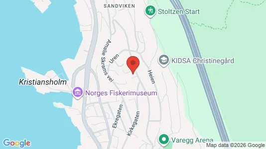 Rooms for rent i Bergen Bergenhus - kort over placeringen
