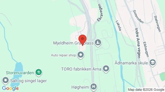 Rooms for rent i Bergen Arna - kort over placeringen