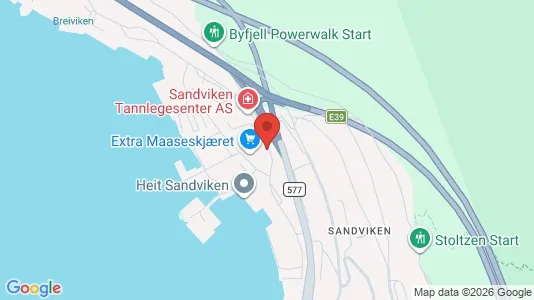 Apartments for rent i Bergen Bergenhus - kort over placeringen