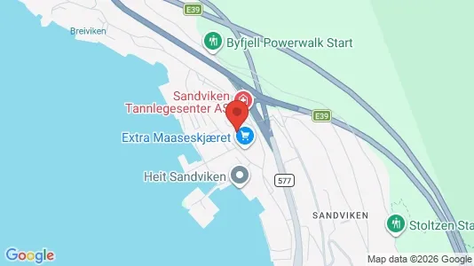 Apartments for rent i Bergen Bergenhus - kort over placeringen