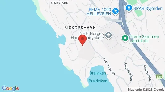 Apartments for rent i Bergen Bergenhus - kort over placeringen