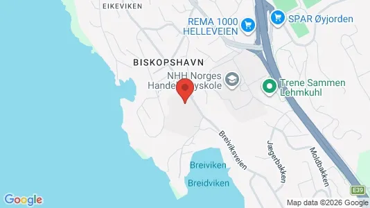Apartments for rent i Bergen Bergenhus - kort over placeringen