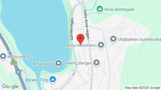 Apartments for rent i Bergen Arna - kort over placeringen