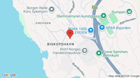 Apartments for rent i Bergen Bergenhus - kort over placeringen