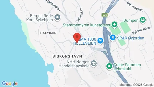 Apartments for rent i Bergen Bergenhus - kort over placeringen