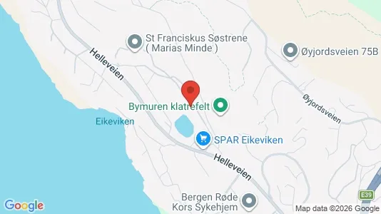 Rooms for rent i Bergen Bergenhus - kort over placeringen