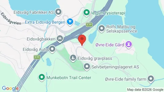 Rooms for rent i Bergen Åsane - kort over placeringen