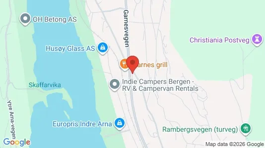 Apartments for rent i Bergen Arna - kort over placeringen